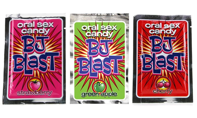 Pipedream 3 Pack BJ Blast Oral Sex Candy with Popping Crystal Sensation - - Sex Games, Coupons and Tricks