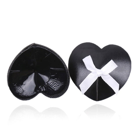 Ella Bidoe Black Heart White Box Nipple Pasties Elegant Heart Design - Fancy Dress Ups