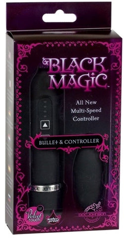 Doc Johnson Black Magic Bullet Vibrator and Controller Multi Speed - Bullet Vibrators