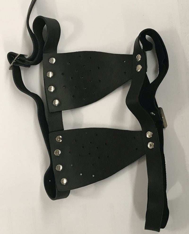 Hells Couture Blinky Bill Bondage Blinkers Extreme Leather Blindfold - - Masks And Blindfolds