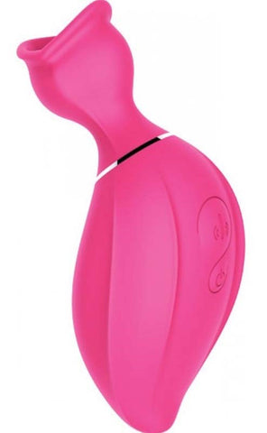 Hott Products Bliss Allure Suction Vibe with Dual Motor Clitoral Stimulation - Clit Ticklers and Pulsators