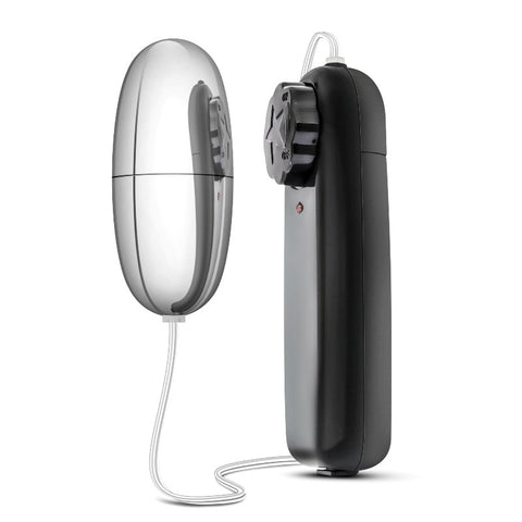 Blush Novelties B Yours Silver Power Bullet Multi Speed Clitoral Vibrator - Remote Control Vibrators