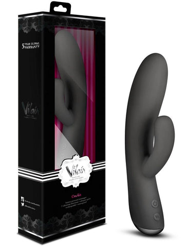Blush Novelties Cecilia Dual Stimulation Rabbit Vibrator with 7 Patterns - Rabbit Vibrators