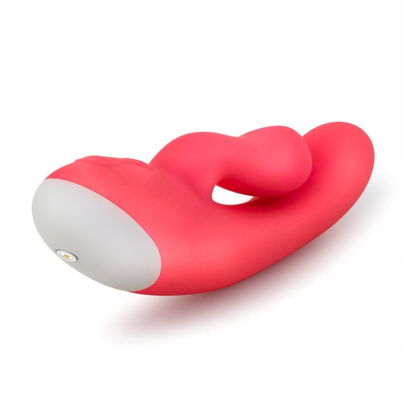 Blush Novelties Trix Rabbit Cerise Dual Motor Vibrator with Clitoral Stimulator - - Rabbit Vibrators