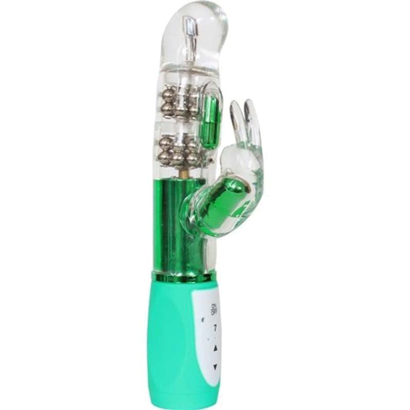 Blush Novelties Luxe Emerald G Rabbit Dual Motor Rabbit Vibrator - - Rabbit Vibrators