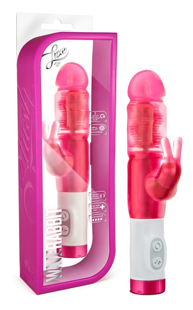 Blush Novelties Luxe Wave Rabbit Dual Stimulation Vibrator with 7 Functions - - Rabbit Vibrators