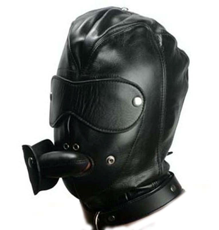 Bondage Hood With Dildo Gag Hot Seller Sex Toy - - Bondage Hoods