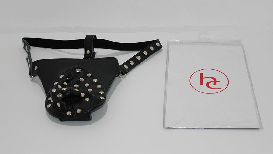 Hells Couture Studded Leather Jock Strap Tactile Metal Studs Dominance - - His Fetish