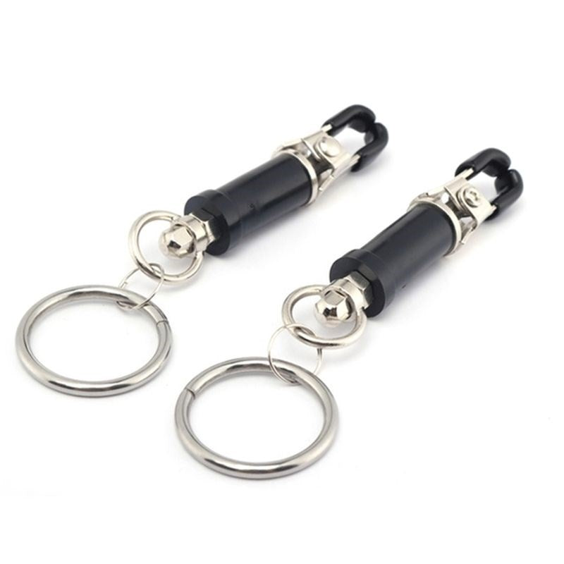 BDStyle Bondage Ring Barrel Clamps Adjustable Pressure Nipple Clamps - Breast and Nipple Toys