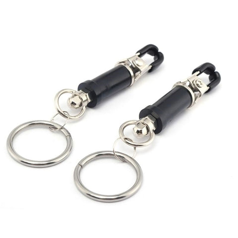 BDStyle Bondage Ring Barrel Clamps Adjustable Pressure Nipple Clamps - Breast and Nipple Toys