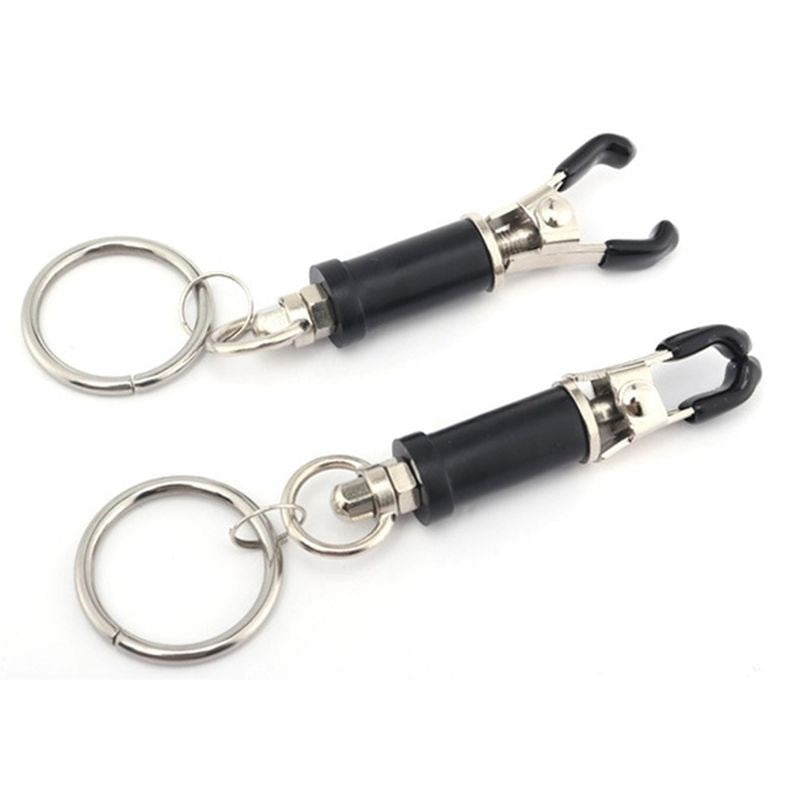 BDStyle Bondage Ring Barrel Clamps Adjustable Pressure Nipple Clamps - Breast and Nipple Toys