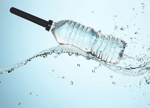 The Skwert Versatile Water Bottle Douche Adapter with 5 Hole Silicone Nozzle - Enemas and Douches