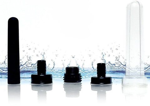 The Skwert Versatile Water Bottle Douche Adapter with 5 Hole Silicone Nozzle - Enemas and Douches