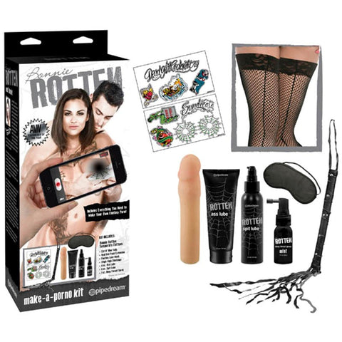 Pipedream Bonnie Rotten Collection Make A Porno Sex Kit with Fantasy Roleplay - Bondage Kits