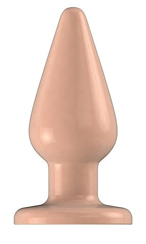 Bottom Line Rubber Butt Plug Flesh Model 2 Flesh - Butt Plugs