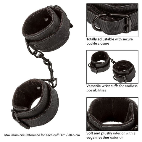 California Exotics Boundless Fetish Play Wrist Cuffs with Double Padding - Cuffs and Restraints