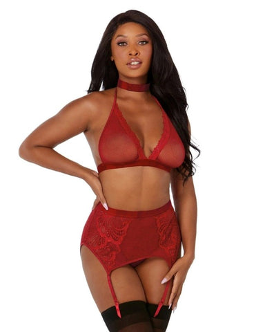 Dream Girl Lingerie Captivating Elegance Bralette Garterbelt Collection - Bras and Bra Sets