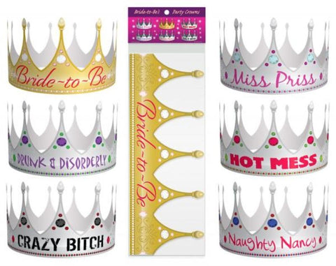 Kheper Games Bride To Be Party Crowns Set of Six Celebration Crowns - Sex Games, Coupons and Tricks