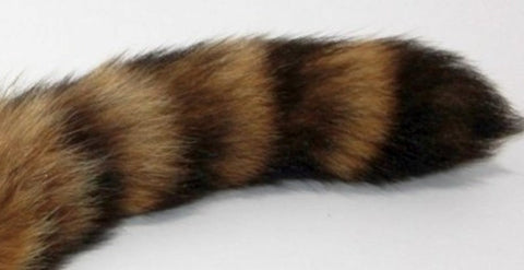 BDStyle Brown Faux Fox Tail Ribbed Silver Butt Plug Premium Anal Sex Toy - Steel Sex Toys