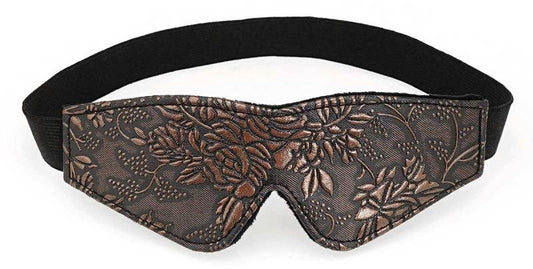 Spartacus Enterprises Brown Floral Print Blindfold Sensory Deprivation - - Fancy Dress Ups