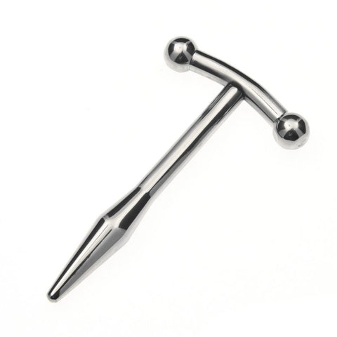 BDStyle Bullet End Penis Plug with T Bar Grip for Urethral Stimulation - Penis Plugs