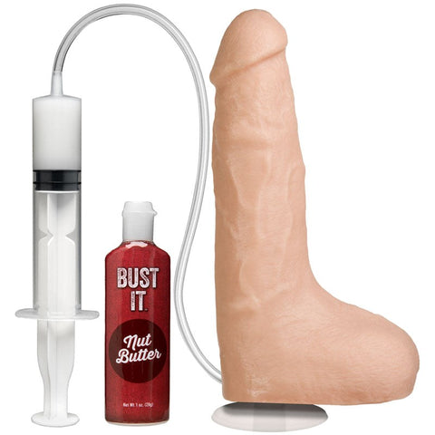 Doc Johnson Bust It 8.5 Inch Squirting Realistic Cock Flesh with Ejaculation - Realistic Dildos
