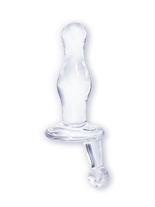 Icon Brands ButtMans Viewable Glass Butt Plug Curves Premium Temperature Play - - Glass Sex Toys