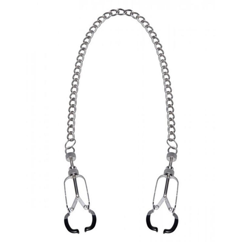 BDStyle Caliper Nipple Clamps with Removable Chain Precision Control - Breast and Nipple Toys