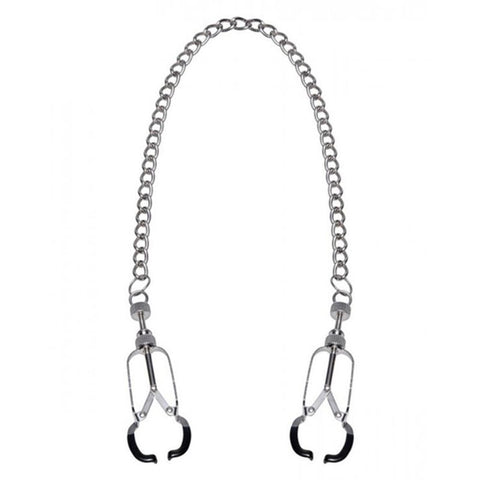 BDStyle Caliper Nipple Clamps with Removable Chain Precision Control - Breast and Nipple Toys