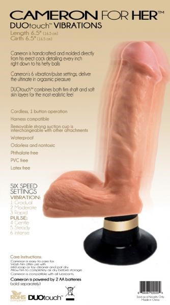C1R Releasing Cameron Marshall Duo Touch Vibrations for Her Dual Stimulation - - Realistic Dildos