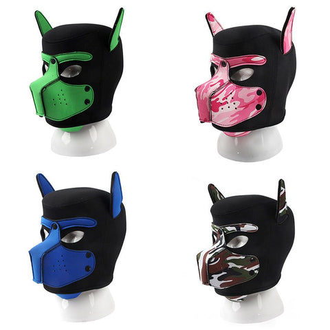 BDStyle Camouflage Dog Bondage Hood Premium Neoprene Sensory Deprivation - Bondage Hoods