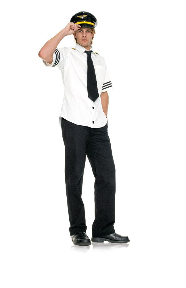 Leg Avenue Captain Fetish Air Costume Role Play Uniform - Fancy Dress Ups