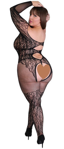 Love Honey Captivate Spanking Bodystocking Plus - Body Stockings