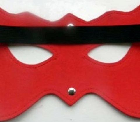BDStyle Cat PVC Eye Mask Red Heavy 2.5mm Premium Feline BDSM Roleplay - Fancy Dress Ups