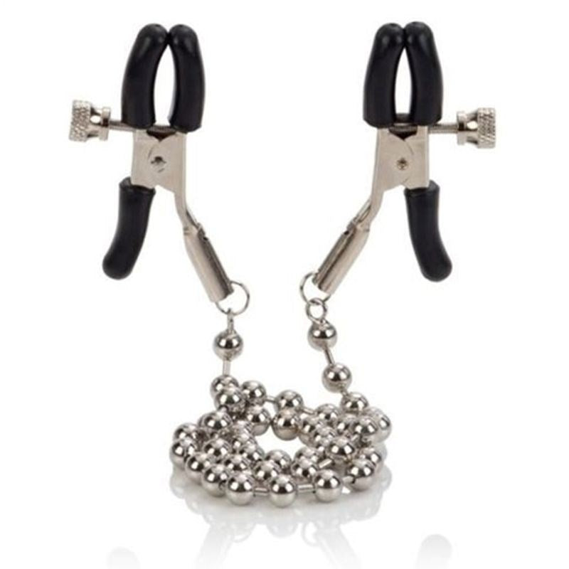 BDStyle Chain Nipple Clamps Premium Adjustable Metal Construction - Breast and Nipple Toys