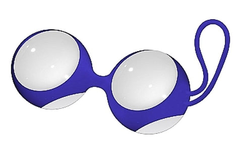 Shots Toys Chrystalino Ben Wa Small White Premium Glass Kegel Trainers - Glass Sex Toys