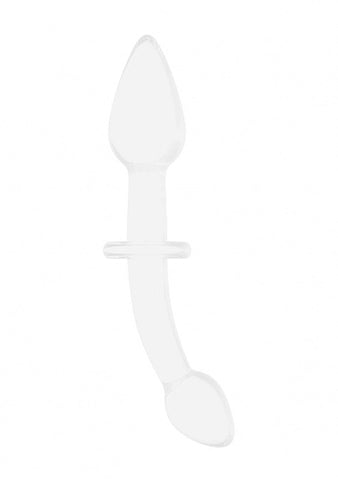 Shots Toys Chrystalino Doubler White Glass Dildo with Double Ended Design - Glass Sex Toys