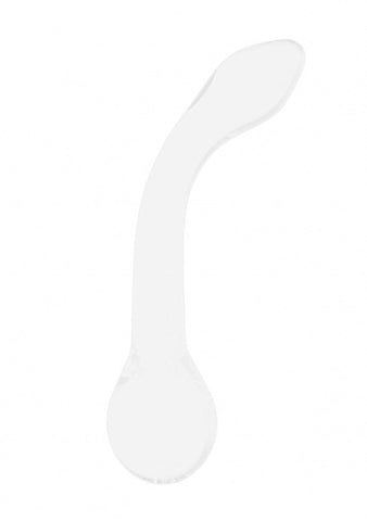 Shots Toys Chrystalino G Rider White Borosilicate Glass Dildo - Glass Sex Toys