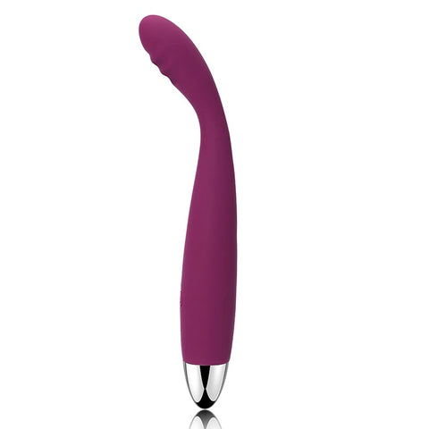 Svakom Cici Slim Flexible Head G Spot Vibrator with Ribbed Texture - Waterproof Vibrators
