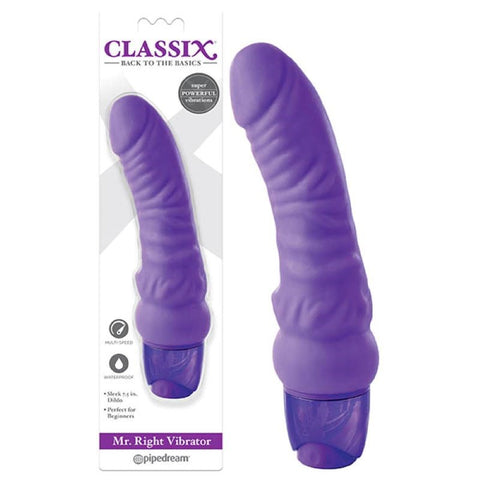 Pipedream Products Pipedream Classix Mr Right Realistic Dildo Vibrator - G-Spot Vibrators