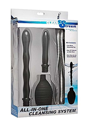 CleanStream All In One Cleansing System with Stainless Steel Hose - Enemas and Douches