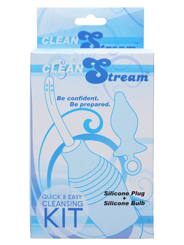 XR Brands CleanStream Essentials Enema Kit with 300ml Bulb - Enemas and Douches