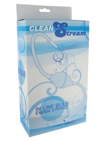 CleanStream InLine Accelerator Enema Bulb Orange One Way Pump System - Enemas and Douches