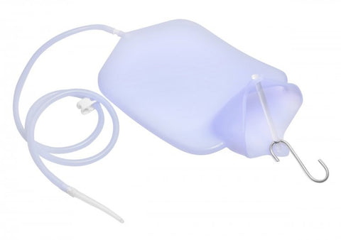 CleanStream Silicone Shower Cleansing System Blue 4 Liter Enema Kit - Enemas and Douches