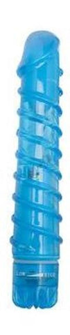 Topco Climax Gems Sapphire Swirl Flexible Shaft Vibrator with Ridges - G-Spot Vibrators