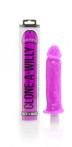 Empire Labs Customizable Neon Purple Dildo Kit with Vibrator - Moulding Kits