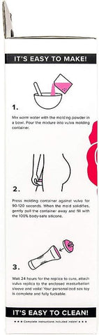 Empire Labs DIY Vulva Replica Kit Intimate Crafting Adventure Hot Pink - Moulding Kits