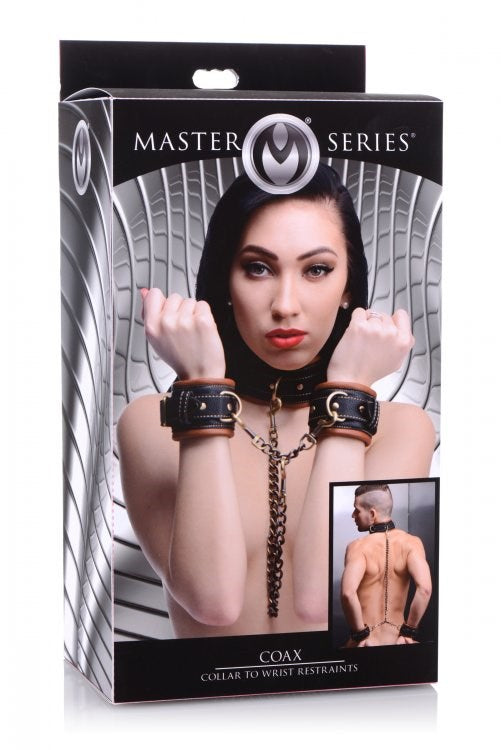 Coax Collar To Wrist Restraints Buy Now in AU - - Cuffs And Restraints