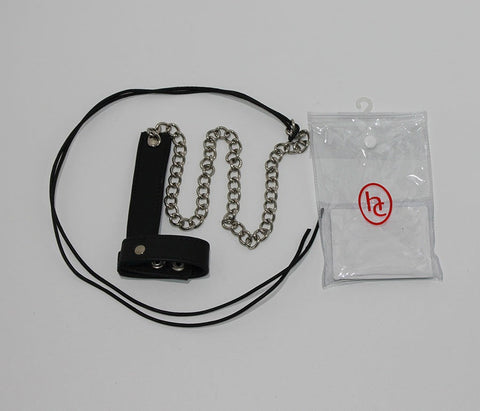 Cock & Ball Ring with Leather Lead - Cuffs and Restraints
