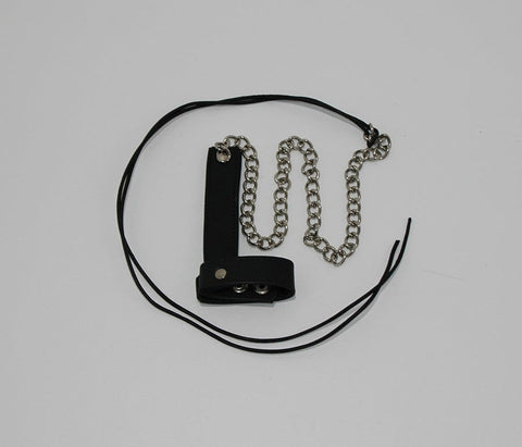 Cock & Ball Ring with Leather Lead - Cuffs and Restraints